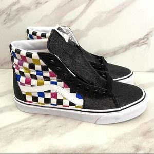 high top glitter vans